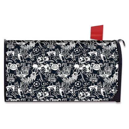 Graffiti Monster Characters Print Mailbox Cover