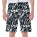 Graffiti Monster Characters Print Men's Beach Shorts