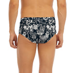 Graffiti Monster Characters Print Men's Briefs