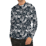 Graffiti Monster Characters Print Men's Long Sleeve Rash Guard