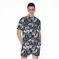 Graffiti Monster Characters Print Men's Romper