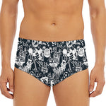 Graffiti Monster Characters Print Men's Triangle Swim Briefs