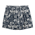Graffiti Monster Characters Print Mesh Shorts