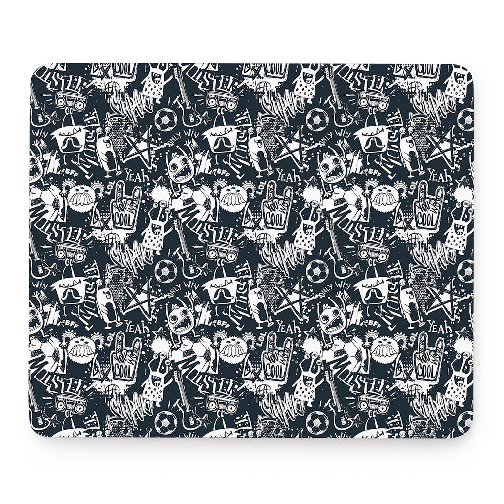 Graffiti Monster Characters Print Mouse Pad