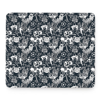 Graffiti Monster Characters Print Mouse Pad