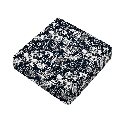 Graffiti Monster Characters Print Outdoor Seat Cushion Cover