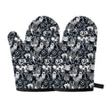 Graffiti Monster Characters Print Oven Mitts