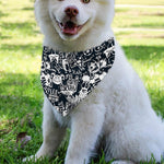 Graffiti Monster Characters Print Over The Collar Dog Bandana