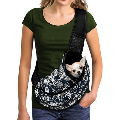 Graffiti Monster Characters Print Pet Sling Carrier