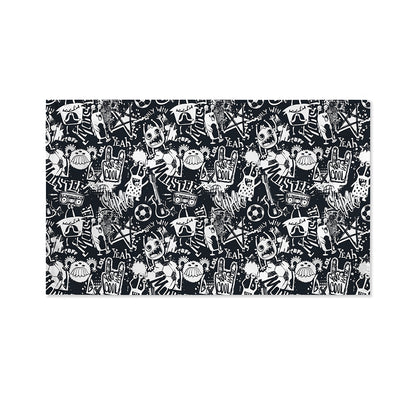 Graffiti Monster Characters Print Polyester Flag