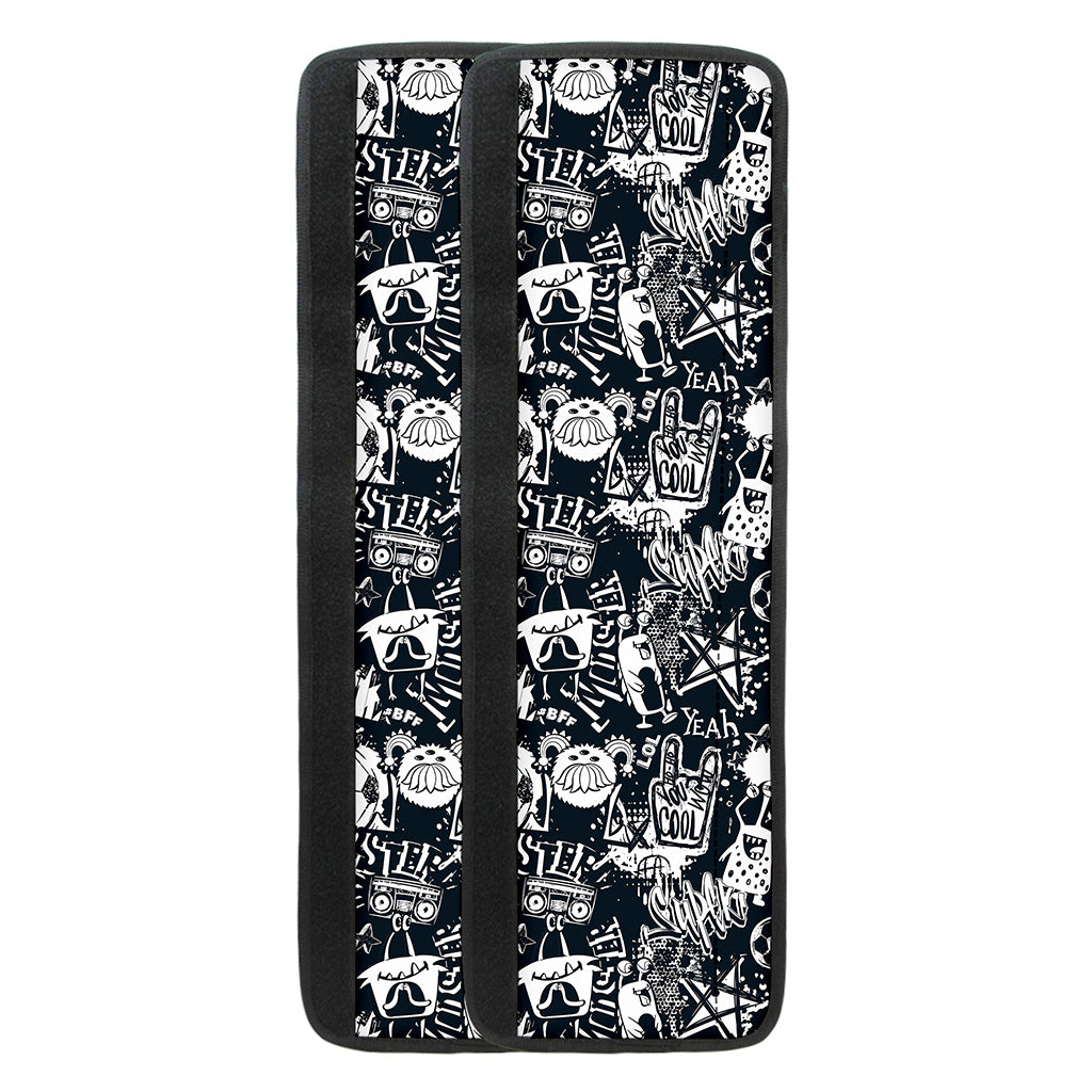 Graffiti Monster Characters Print Refrigerator Handle Covers