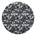 Graffiti Monster Characters Print Round Blanket