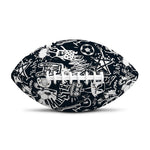 Graffiti Monster Characters Print Rugby Ball