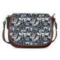 Graffiti Monster Characters Print Saddle Bag