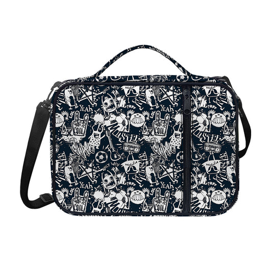 Graffiti Monster Characters Print Shoulder Strap Bible Bag