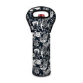 Graffiti Monster Characters Print Single Neoprene Wine Tote