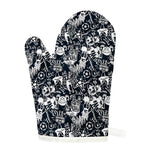 Graffiti Monster Characters Print Single Oven Mitt