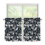 Graffiti Monster Characters Print Tier Curtains