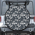 Graffiti Monster Characters Print Tire Cover