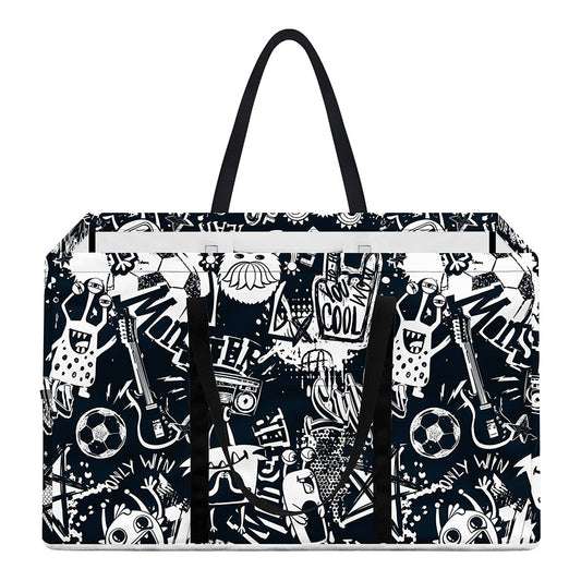 Graffiti Monster Characters Print Utility Tote Bag