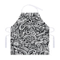 Graffiti Surfing Pattern Print Adjustable Apron