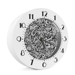 Graffiti Surfing Pattern Print Alarm Clock