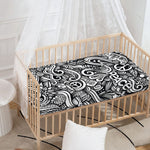 Graffiti Surfing Pattern Print Baby Crib Sheet