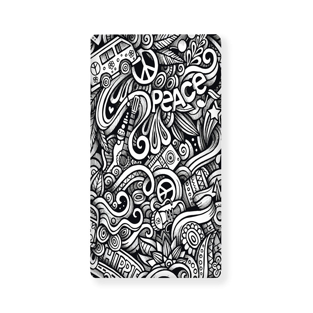 Graffiti Surfing Pattern Print Baby Crib Sheet