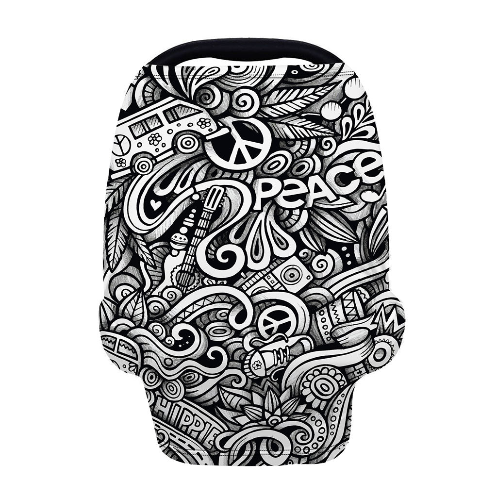 Graffiti Surfing Pattern Print Baby Seat Cover