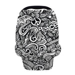 Graffiti Surfing Pattern Print Baby Seat Cover