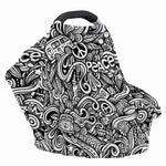 Graffiti Surfing Pattern Print Baby Seat Cover