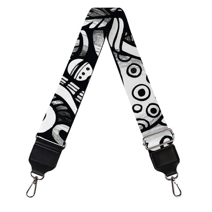 Graffiti Surfing Pattern Print Bag Strap