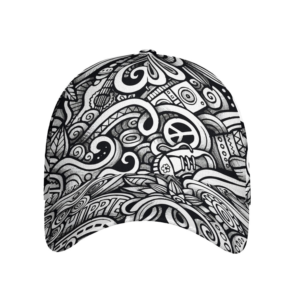 Graffiti Surfing Pattern Print Baseball Cap