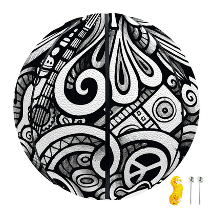 Graffiti Surfing Pattern Print Basketball