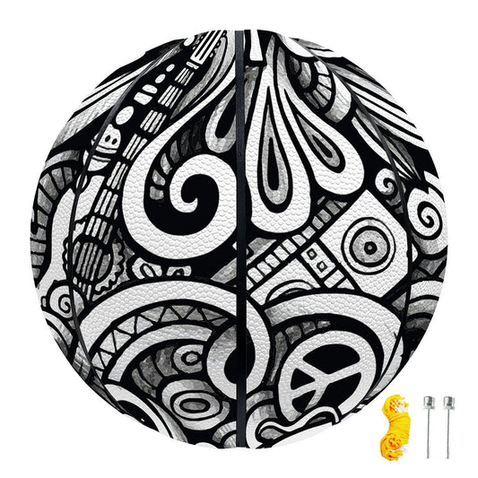 Graffiti Surfing Pattern Print Basketball