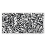 Graffiti Surfing Pattern Print Beach Towel