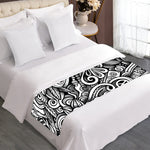 Graffiti Surfing Pattern Print Bed Runner
