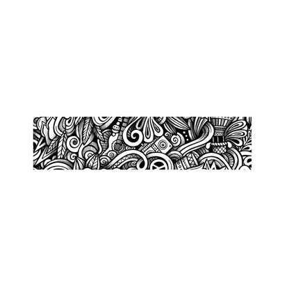 Graffiti Surfing Pattern Print Bed Runner