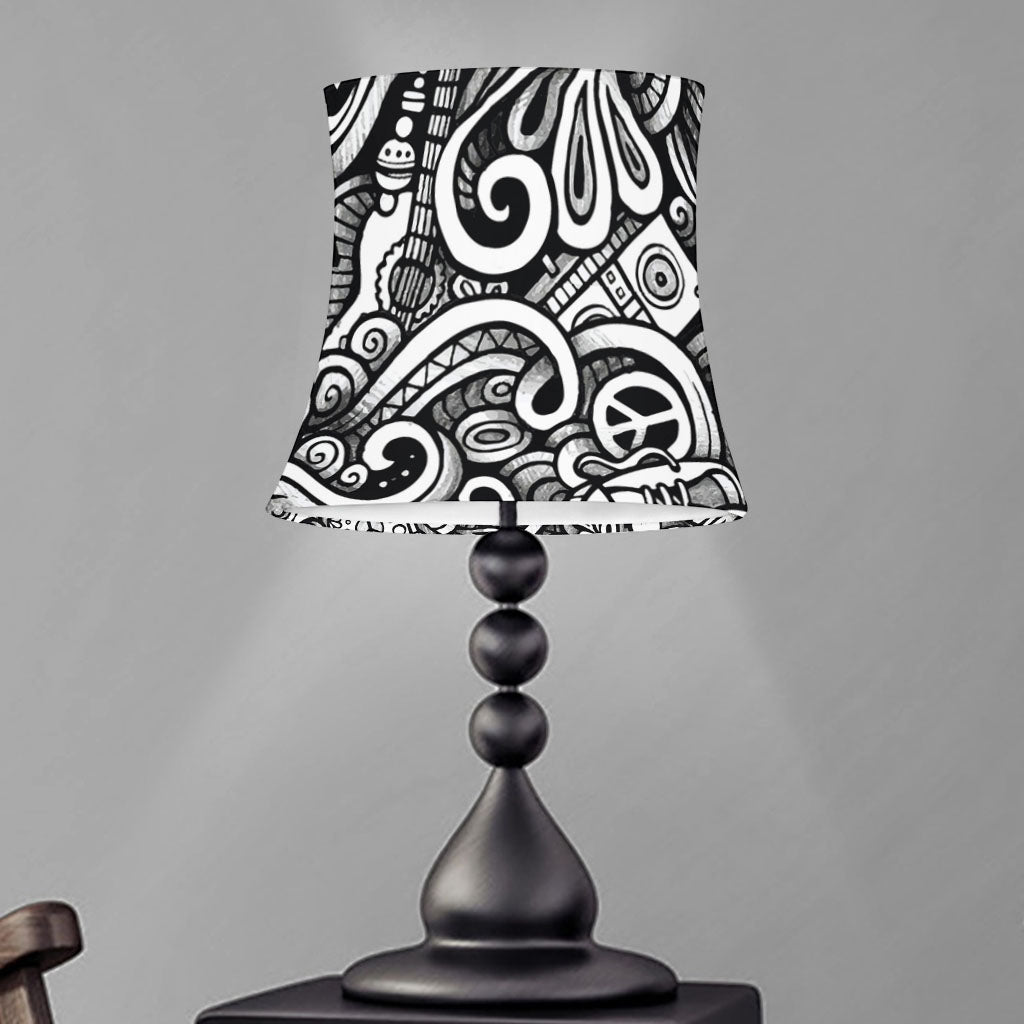 Graffiti Surfing Pattern Print Bell Lamp Shade