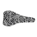 Graffiti Surfing Pattern Print Bicycle Seat Cover