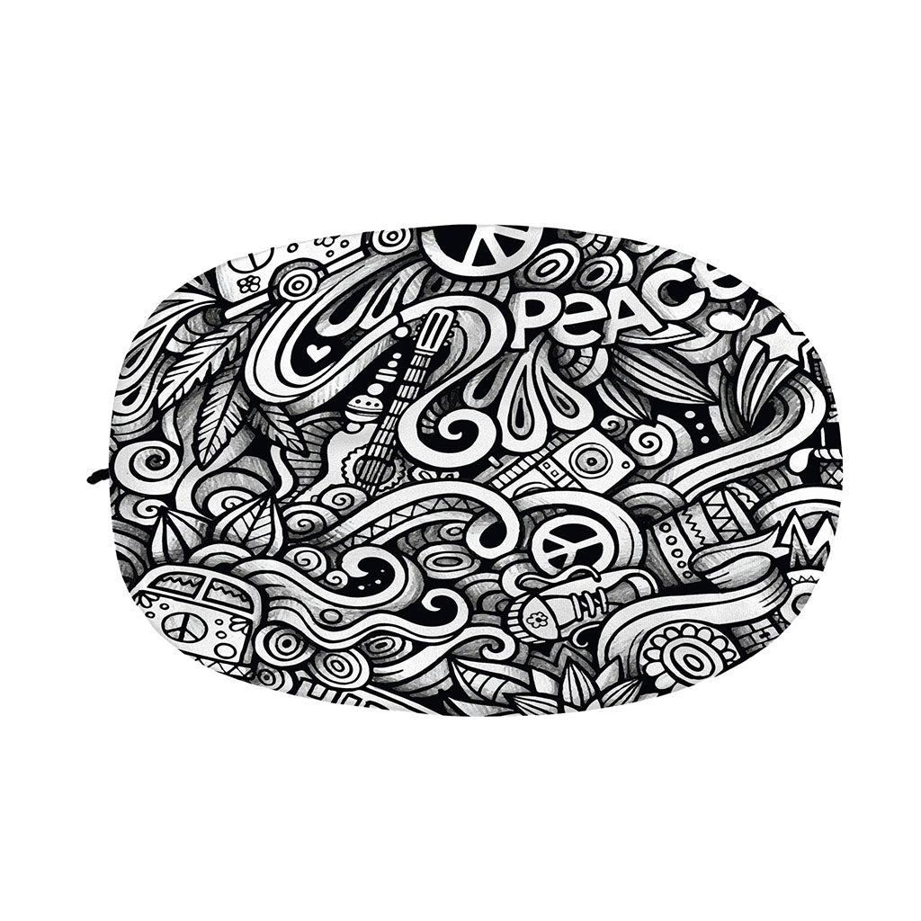 Graffiti Surfing Pattern Print Car Side Mirror Covers