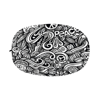Graffiti Surfing Pattern Print Car Side Mirror Covers