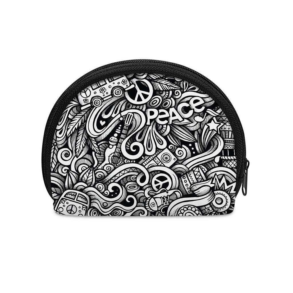 Graffiti Surfing Pattern Print Coin Purse