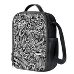 Graffiti Surfing Pattern Print Crossbody Lunch Bag