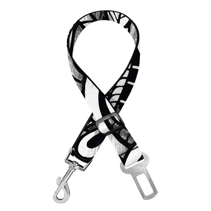 Graffiti Surfing Pattern Print Dog Seat Belt
