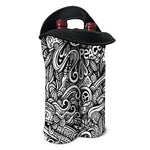 Graffiti Surfing Pattern Print Double Neoprene Wine Tote