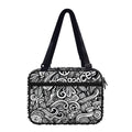 Graffiti Surfing Pattern Print Double Strap Bible Bag