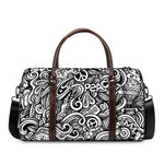 Graffiti Surfing Pattern Print Duffle Bag