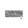Graffiti Surfing Pattern Print Extended Mouse Pad