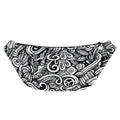 Graffiti Surfing Pattern Print Fanny Pack